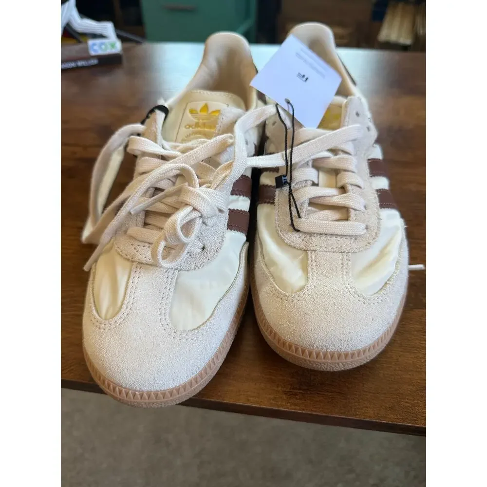 NWT Adidas Samba OG Cream White Preloved Brown Gum Size 7 - Picture 10 of 13